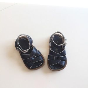 navy Saltwater Sandals